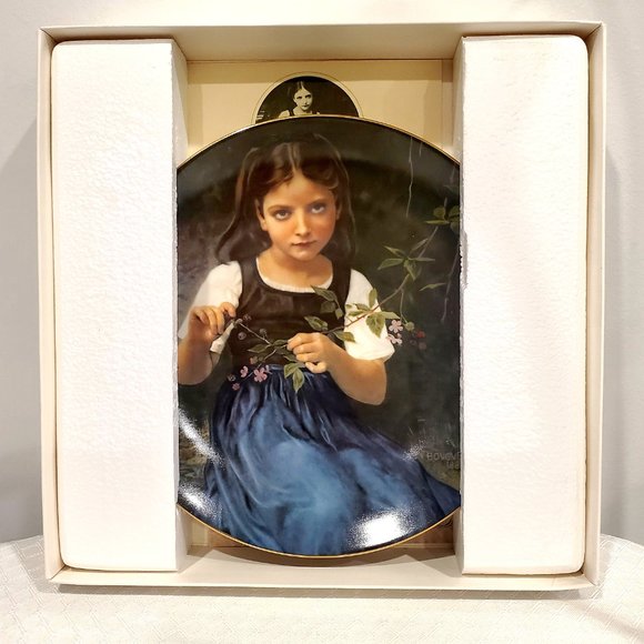 RARE Collector Plate LUCIE The Beauty of Bouguereau #3288 1979 Classica Moody - Picture 5 of 5